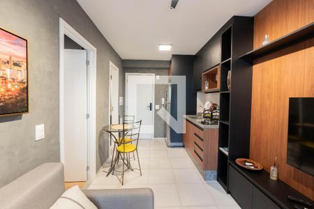 Sala/Cozinha de apartamento para alugar com 1 quarto, 26m² em Bela Vista, São Paulo