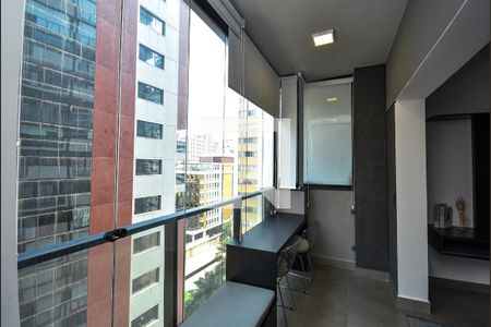 Vista Sala / Quarto de kitnet/studio para alugar com 1 quarto, 32m² em Pinheiros, São Paulo