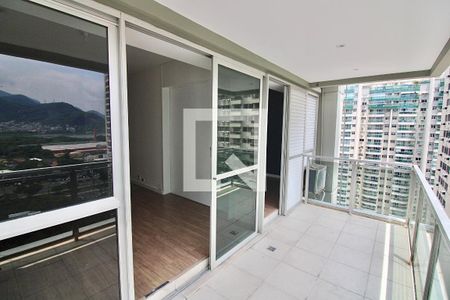 Varanda da Sala de apartamento à venda com 1 quarto, 62m² em Barra da Tijuca, Rio de Janeiro