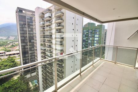 Varanda da Sala de apartamento à venda com 1 quarto, 62m² em Barra da Tijuca, Rio de Janeiro