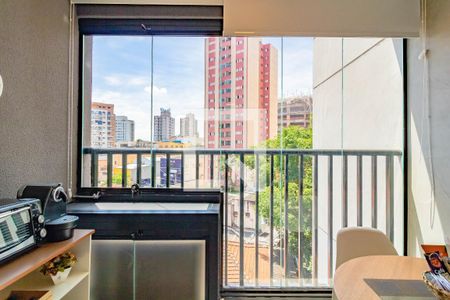 Varanda  de apartamento à venda com 1 quarto, 25m² em Vila Guarani (zona Sul), São Paulo