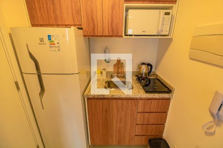 Cozinha de apartamento à venda com 1 quarto, 25m² em Vila Guarani (zona Sul), São Paulo