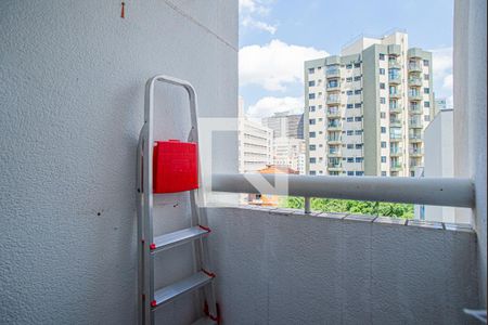 Varanda da Sala de apartamento à venda com 1 quarto, 32m² em Consolação, São Paulo