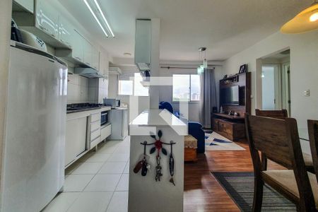sala cozinha de apartamento à venda com 2 quartos, 44m² em Liberdade, São Paulo