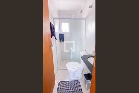 Banheiro da Suíte de apartamento à venda com 2 quartos, 96m² em Jardim Stetel, Santo André