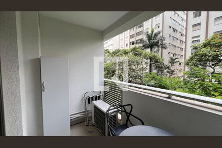 Varanda de kitnet/studio à venda com 1 quarto, 26m² em Vila Madalena, São Paulo