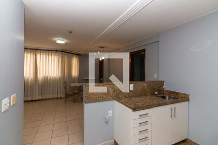 Apartamento para alugar com 50m², 1 quarto e 1 vagaCozinha Americana
