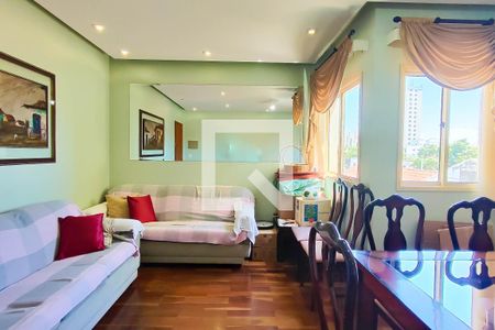 Sala de apartamento à venda com 3 quartos, 85m² em Campestre, Santo André