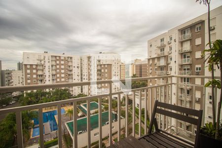 Varanda da Sala de apartamento para alugar com 2 quartos, 74m² em Jardim Sabará, Porto Alegre