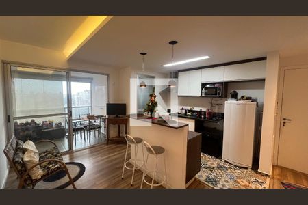 Sala e cozinha de apartamento para alugar com 2 quartos, 65m² em Sumaré, São Paulo