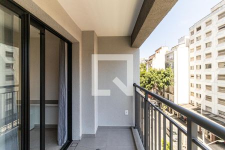 Varanda de kitnet/studio para alugar com 1 quarto, 28m² em Vila Buarque, São Paulo