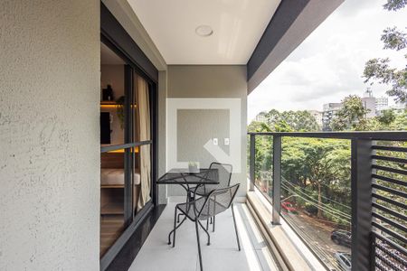 Varanda de apartamento para alugar com 1 quarto, 27m² em Pinheiros, São Paulo