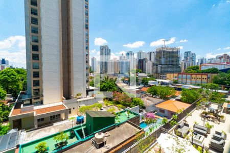 Vista da Sacada de apartamento à venda com 1 quarto, 29m² em Vila Santa Catarina, São Paulo