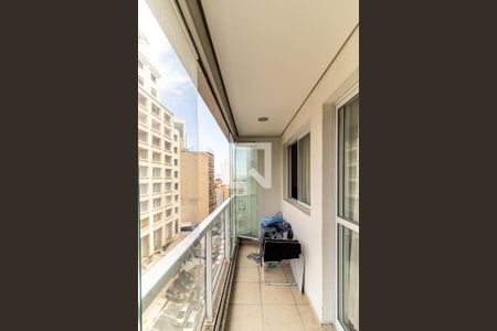 Studio à venda com 32m², 1 quarto e 1 vagaVaranda