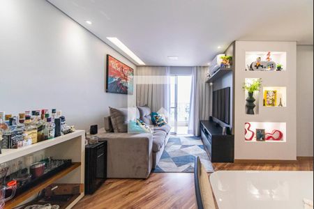 Sala de apartamento à venda com 3 quartos, 78m² em Vila Helena, Santo André