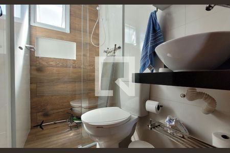 Banheiro da suíte de apartamento à venda com 2 quartos, 104m² em Vila Alto de Santo André, Santo André