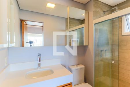 Studio para alugar com 43m², 1 quarto e 1 vaga Studio para alugar com 43m², 1 quarto e 1 vagaBanheiro
