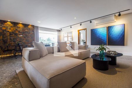 Sala de TV de apartamento à venda com 3 quartos, 172m² em Centro Empresarial Tamboré, Santana de Parnaíba