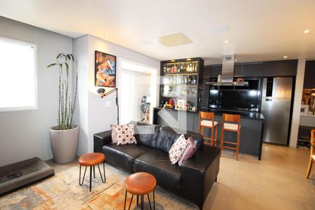 Sala de apartamento à venda com 1 quarto, 61m² em Fazenda Morumbi, São Paulo
