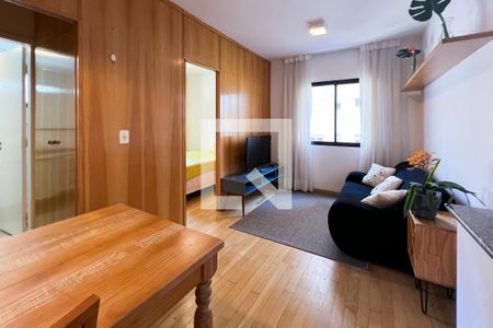 Sala de apartamento à venda com 1 quarto, 34m² em Vila Nova Conceição, São Paulo