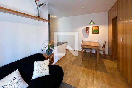 Sala de apartamento à venda com 1 quarto, 34m² em Vila Nova Conceição, São Paulo