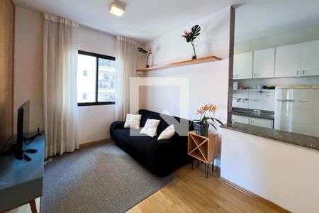 Sala de apartamento à venda com 1 quarto, 34m² em Vila Nova Conceição, São Paulo