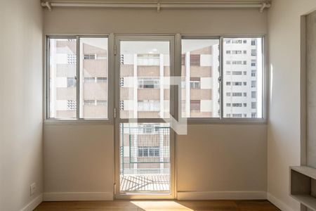 Varanda da Sala de apartamento à venda com 1 quarto, 49m² em Vila Olímpia, São Paulo