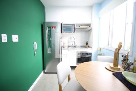 Sala/Cozinha de apartamento para alugar com 1 quarto, 26m² em Sé, São Paulo