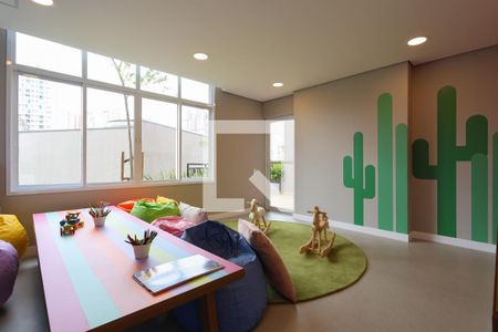 Studio para alugar com 28m², 1 quarto e sem vaga Studio para alugar com 28m², 1 quarto e sem vagaÁrea comum - Brinquedoteca