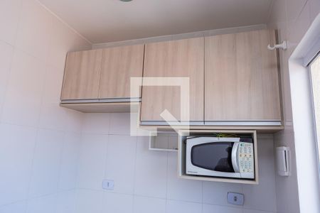 Cozinha de apartamento à venda com 1 quarto, 27m² em Jardim Maringa, São Paulo