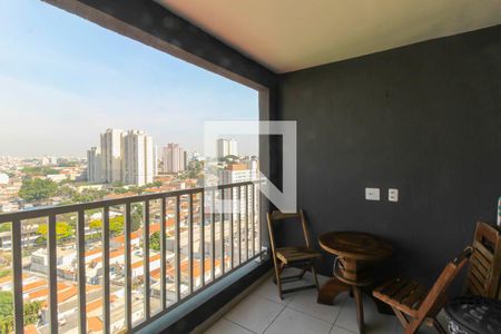 Varanda da Sala de apartamento para alugar com 1 quarto, 32m² em Vila Santa Clara, São Paulo