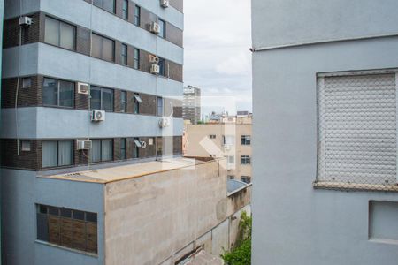 Vista Sala de apartamento à venda com 1 quarto, 75m² em Menino Deus, Porto Alegre