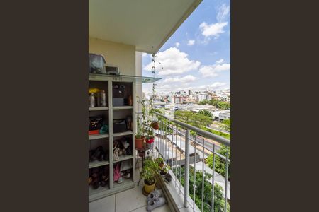 Varanda da sala  de apartamento à venda com 3 quartos, 117m² em Paquetá, Belo Horizonte
