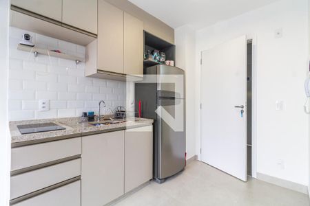 Cozinha de kitnet/studio para alugar com 1 quarto, 27m² em Pinheiros, São Paulo