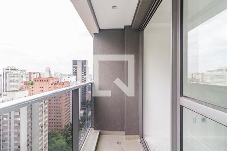 Varanda de kitnet/studio para alugar com 1 quarto, 21m² em Jardim Paulista, São Paulo