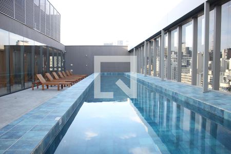 Studio para alugar com 24m², 1 quarto e sem vagaPiscina