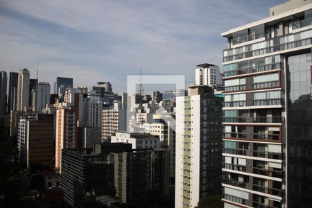 Vista da Varanda - 14º andar de kitnet/studio para alugar com 1 quarto, 21m² em Jardim Paulista, São Paulo
