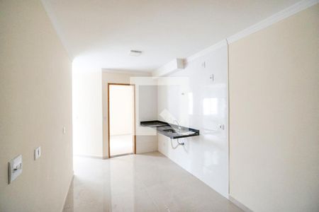 Sala e cozinha de apartamento à venda com 2 quartos, 36m² em Cidade Mãe do Céu, São Paulo