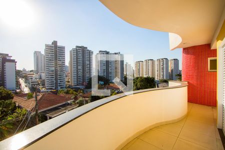 Varanda gourmet de apartamento à venda com 3 quartos, 168m² em Paraíso, Santo André