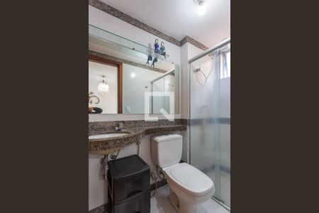 Banheiro da Suíte de apartamento para alugar com 3 quartos, 110m² em Sagrada Família, Belo Horizonte