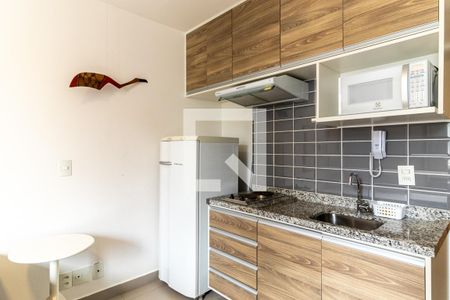 Cozinha de kitnet/studio à venda com 1 quarto, 20m² em República, São Paulo