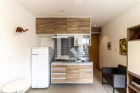 Cozinha de kitnet/studio à venda com 1 quarto, 20m² em República, São Paulo