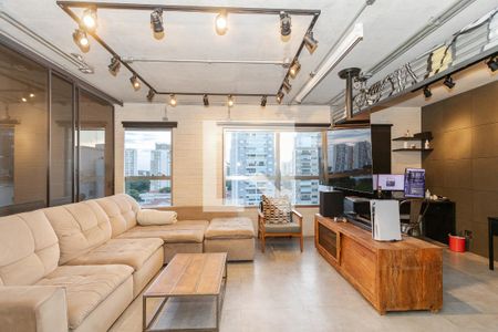 Sala de apartamento à venda com 1 quarto, 70m² em Campo Belo, São Paulo