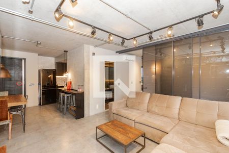 Sala de apartamento à venda com 1 quarto, 70m² em Campo Belo, São Paulo