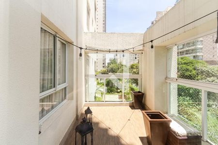 Varanda da Sala de apartamento à venda com 4 quartos, 222m² em Vila Olímpia, São Paulo