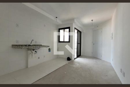 Sala de apartamento à venda com 1 quarto, 42m² em Vila Valparaiso, Santo André