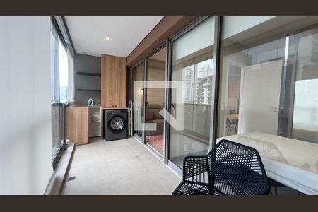 Studio para alugar com 37m², 1 quarto e 1 vagaVaranda