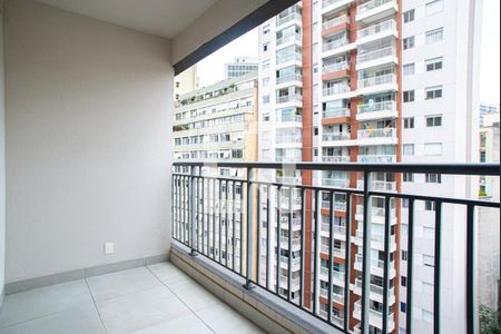 Varanda da Sala/Quarto de kitnet/studio para alugar com 1 quarto, 55m² em Centro Histórico de São Paulo, São Paulo