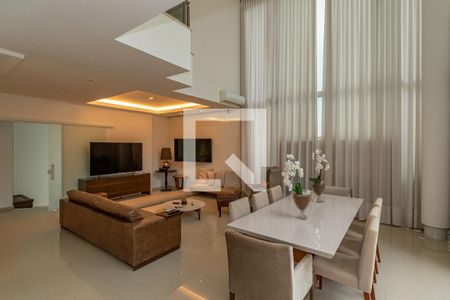 Sala de Estar/Jantar  de casa de condomínio à venda com 4 quartos, 481m² em Parque Imperador, Campinas