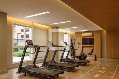 Studio para alugar com 27m², 1 quarto e sem vaga Studio para alugar com 27m², 1 quarto e sem vagaÁrea comum - Academia